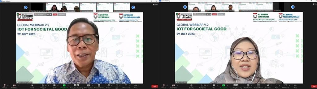 Global Webinar V.2: Iot For Societal Good
Dr. Ir. Agus Achmad Suhendra, M.T. and Dr. Levy Olivia Nur S.T., M.T. 