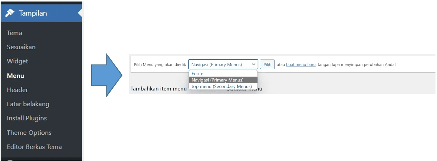 guide 2 translate website menu