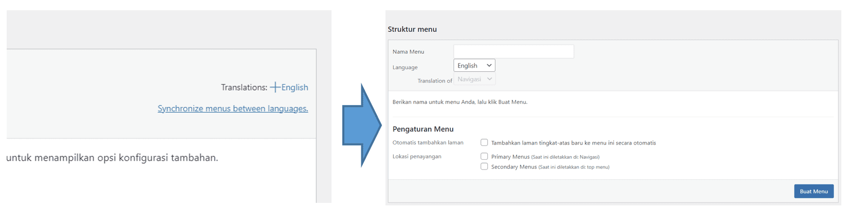 guide 2 translate website menu