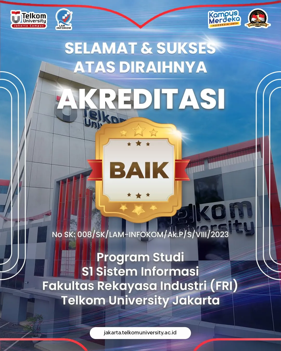 follow instagram telkom university jakarta