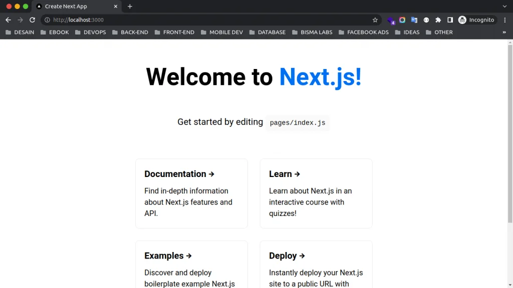 tutorial nextjs