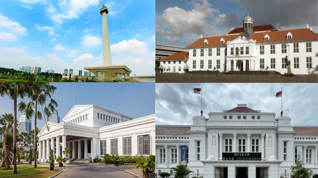 Monas, Kota Tua, Museum Nasional Indonesia, Musem Bank Indonesia