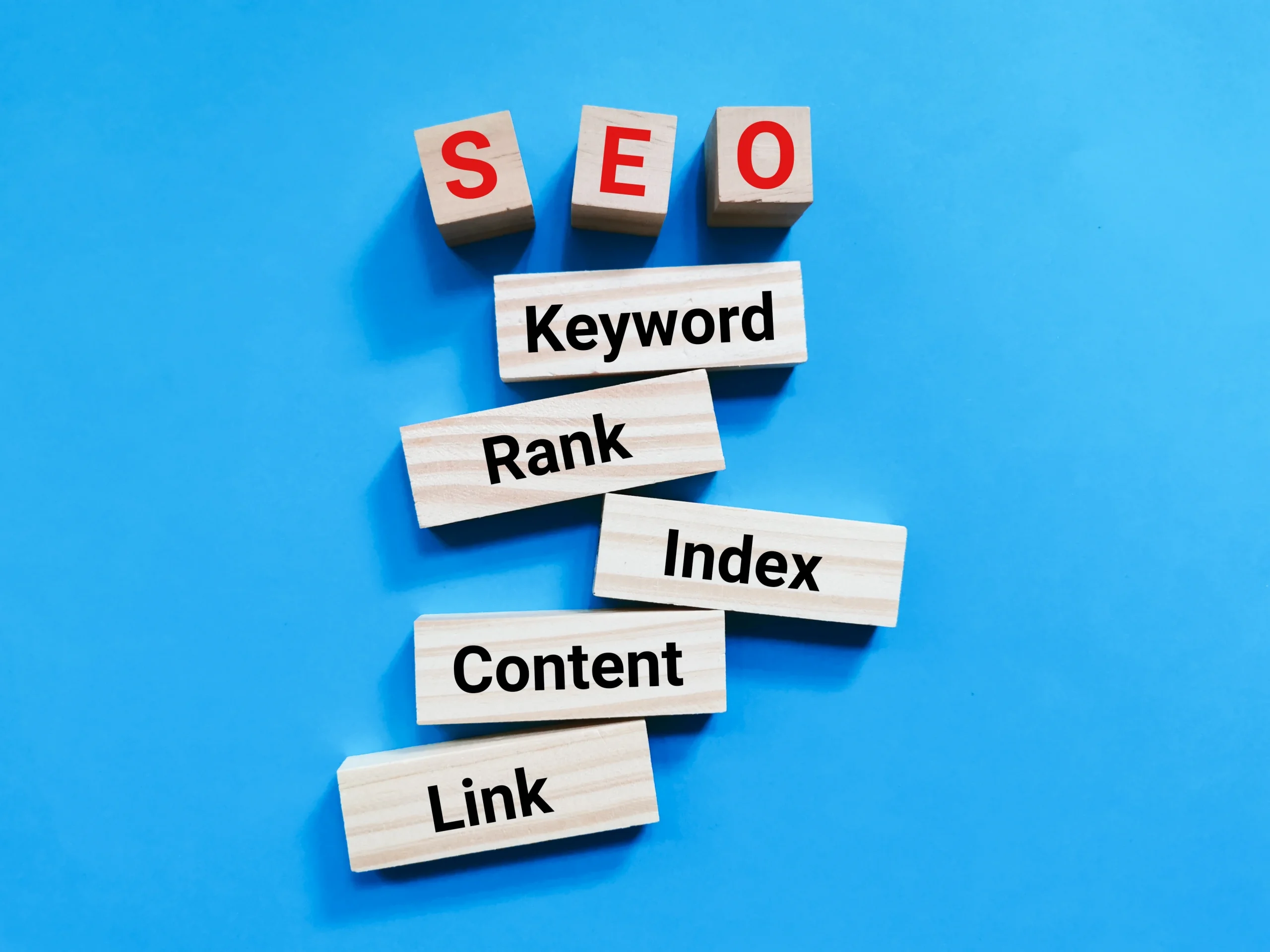 bermacam istilah pada SEO seperti keyword,rank,index,content, dan link