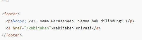 struk dalam web footer struk dalam web footer