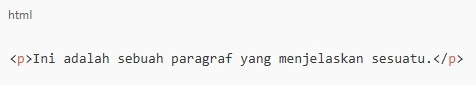 Paragraf HTML Paragraf HTML