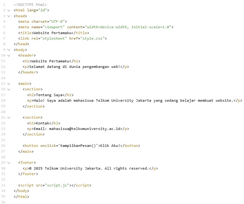 Tulis Struktur Dasar HTML Tulis Struktur Dasar HTML