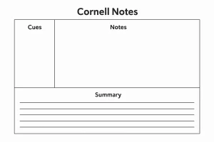 Cornell Notes Template Layout
