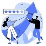 Ilustrasi grafik digital yang menunjukkan pemulihan citra perusahaan setelah menerapkan strategi manajemen krisis PR. Ilustrasi grafik digital yang menunjukkan pemulihan citra perusahaan setelah menerapkan strategi manajemen krisis PR.
