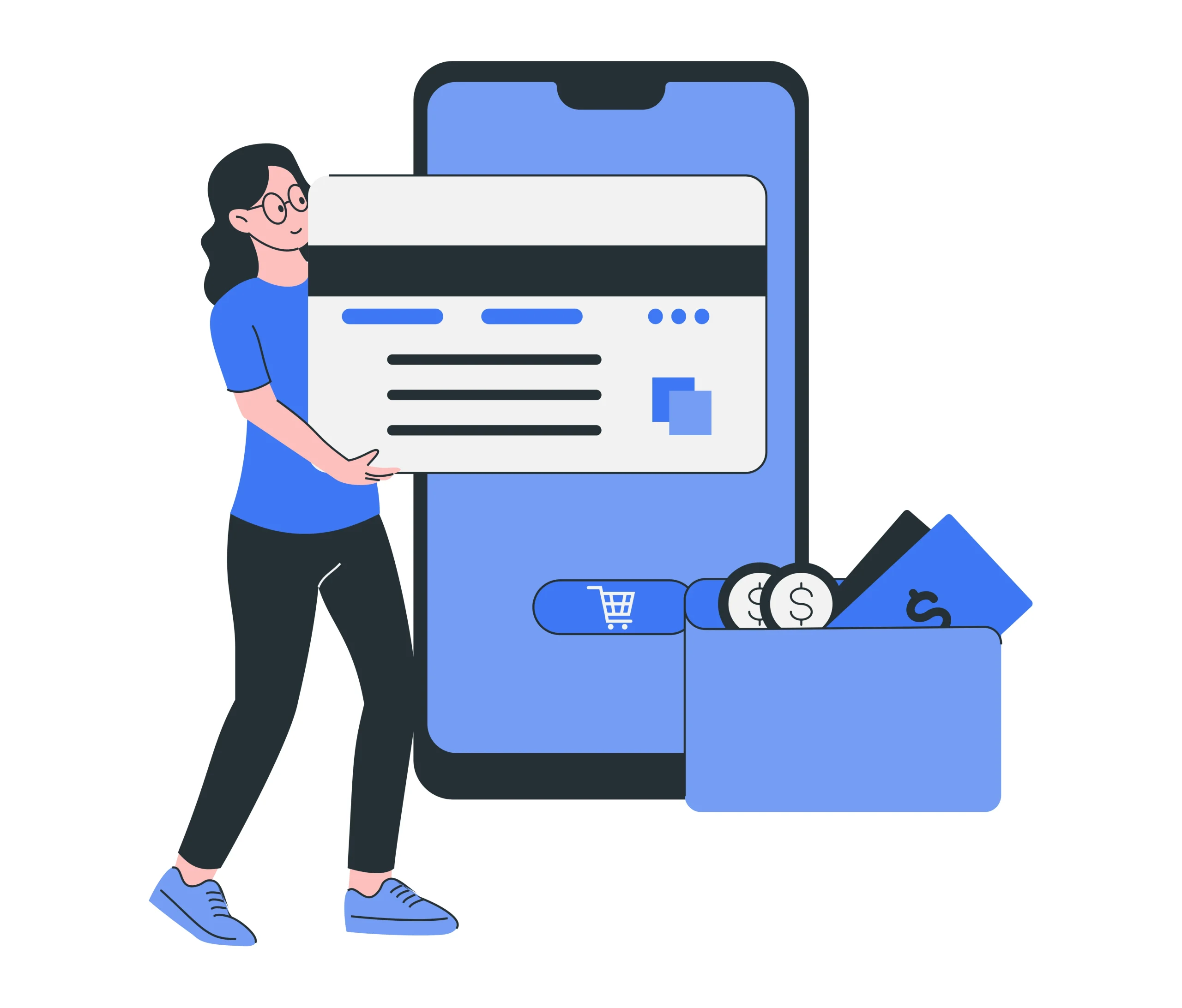 Ilustrasi vektor bertema payment gateway dan sistem pembayaran online otomatis