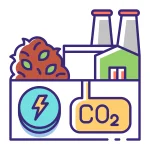 teknologi Carbon Capture and Storage (CCS) dekarbonisasi industri dan energi terbarukan melalui pemanfaatan biomassa serta pemisahan emisi CO2 guna mewujudkan net zero emission.