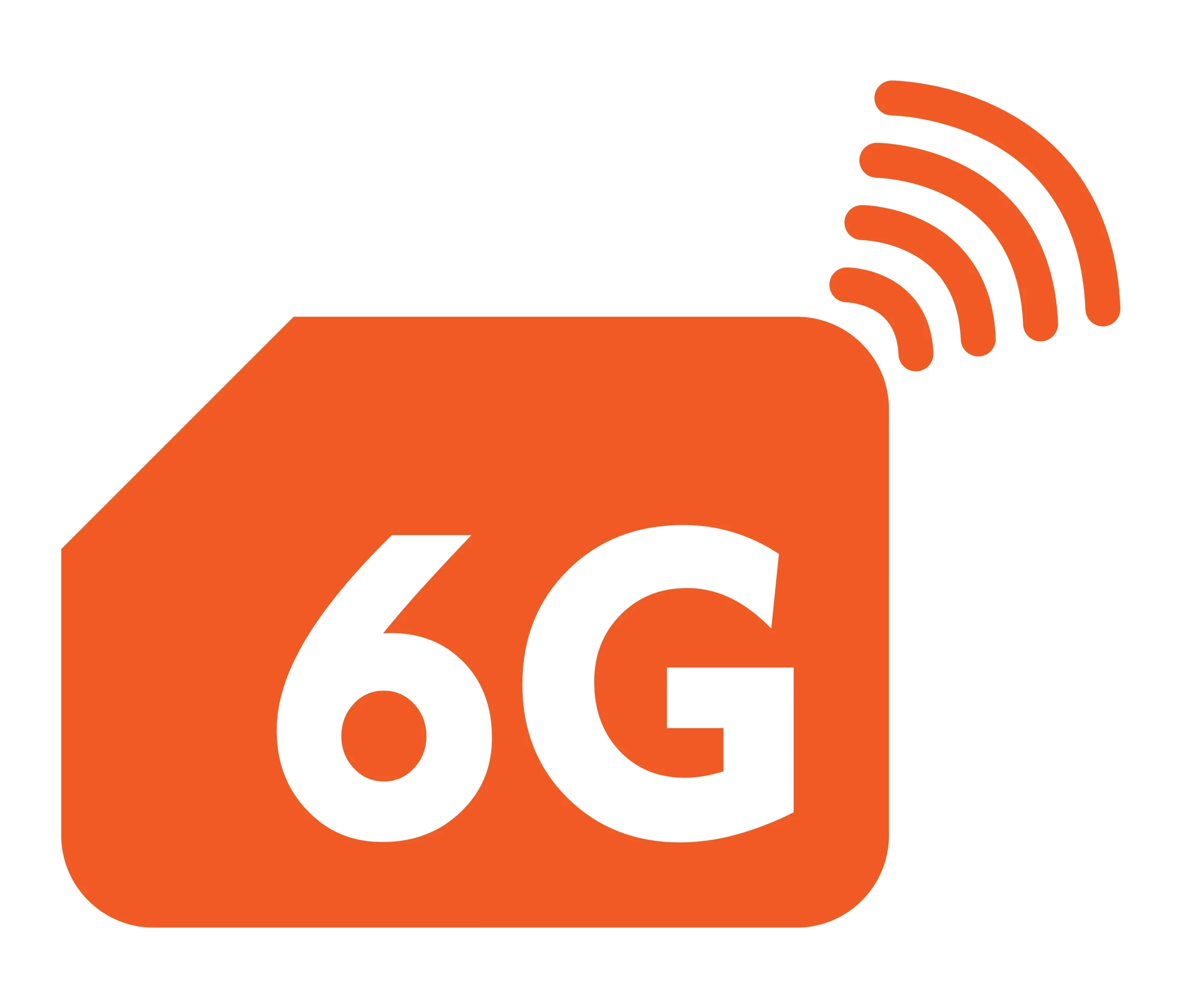 Ikon datar berwarna oranye yang menggambarkan Konektivitas 6G & Terahertz Ikon datar berwarna oranye yang menggambarkan Konektivitas 6G & Terahertz