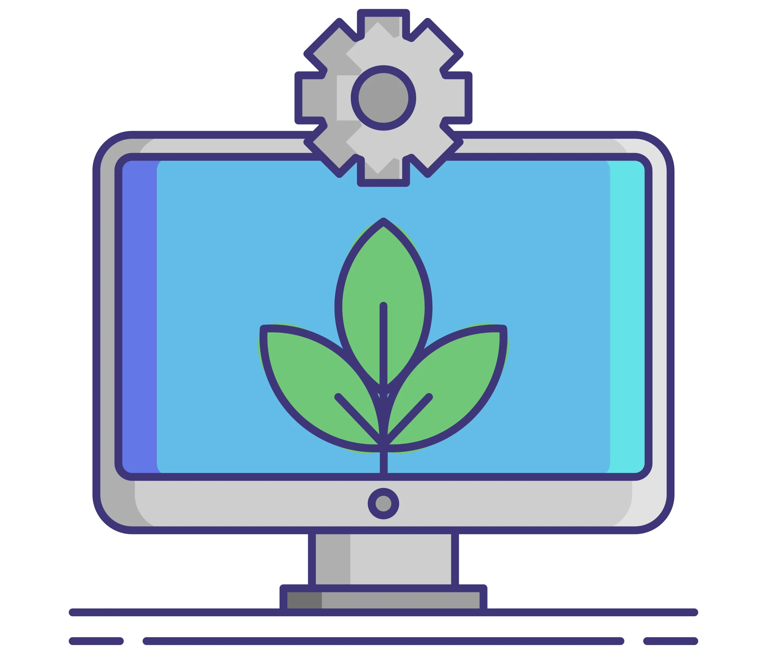 Ilustrasi ini melambangkan teknologi green wearables, komputasi ramah lingkungan, atau pengelolaan sistem digital yang berfokus pada efisiensi energi dan keberlanjutan.
