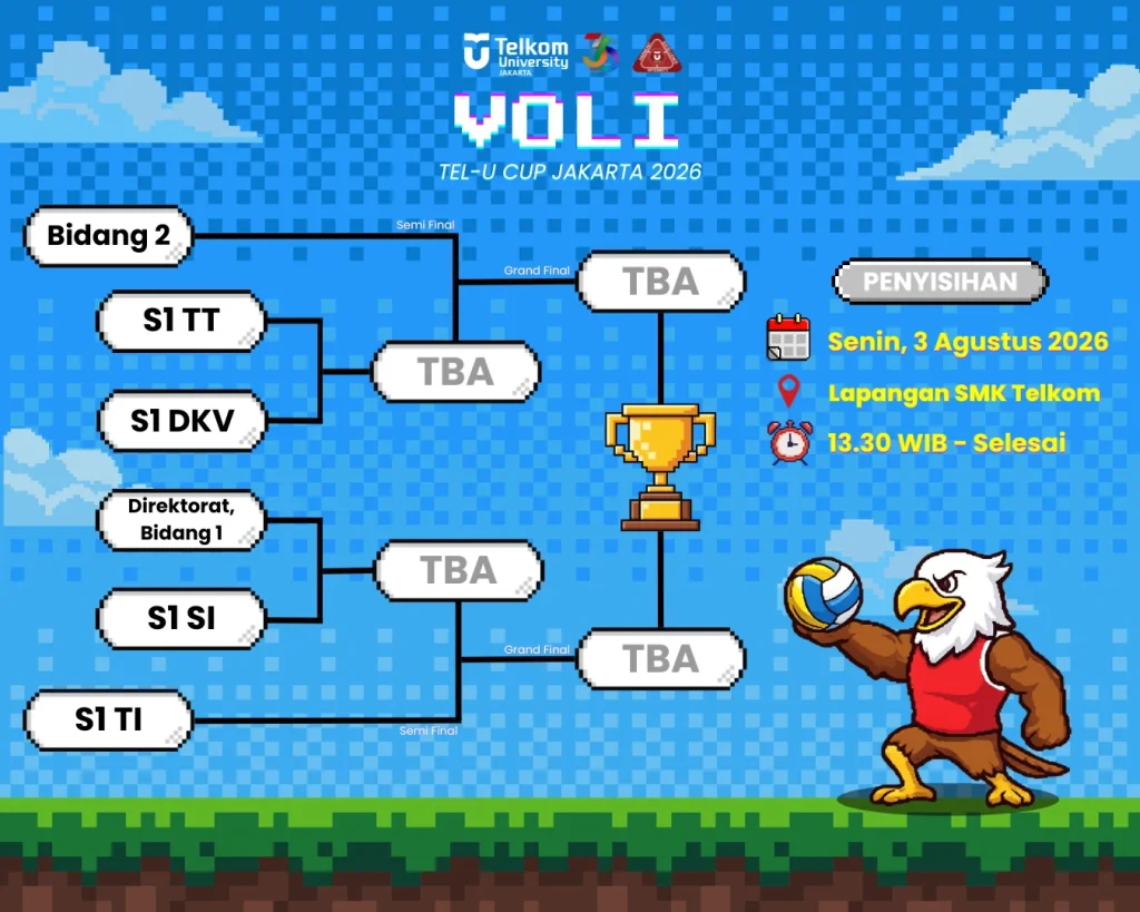 Bracket Voli Tel-U Cup 2026