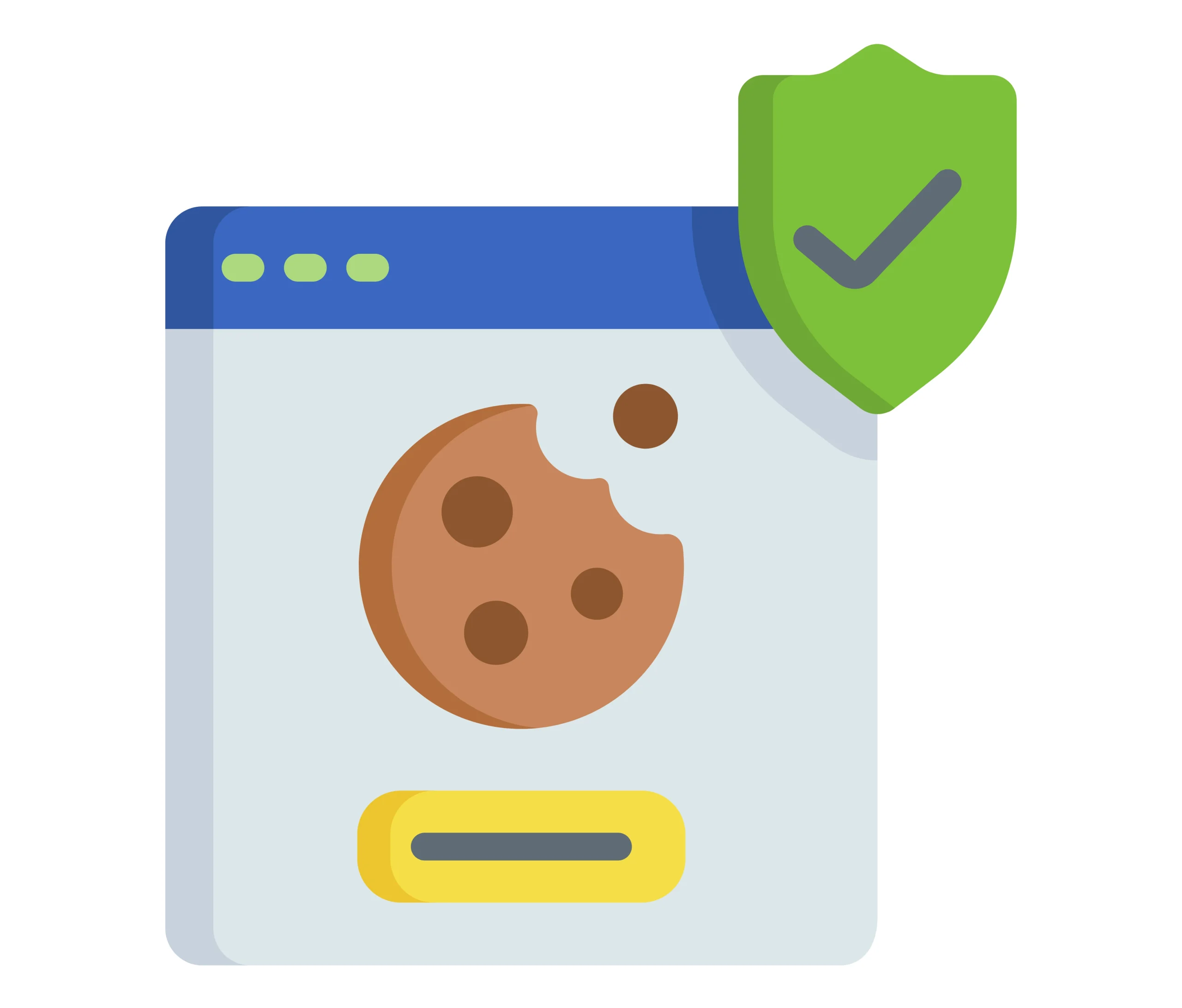 browser web dengan ikon cookie menggambarkan illusion of choice pada perlindungan privasi dan keamanan data pengguna browser web dengan ikon cookie menggambarkan illusion of choice pada perlindungan privasi dan keamanan data pengguna
