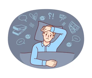 overthinking dan kecemasan masa depan yang memicu gangguan tidur atau insomnia pada mahasiswa