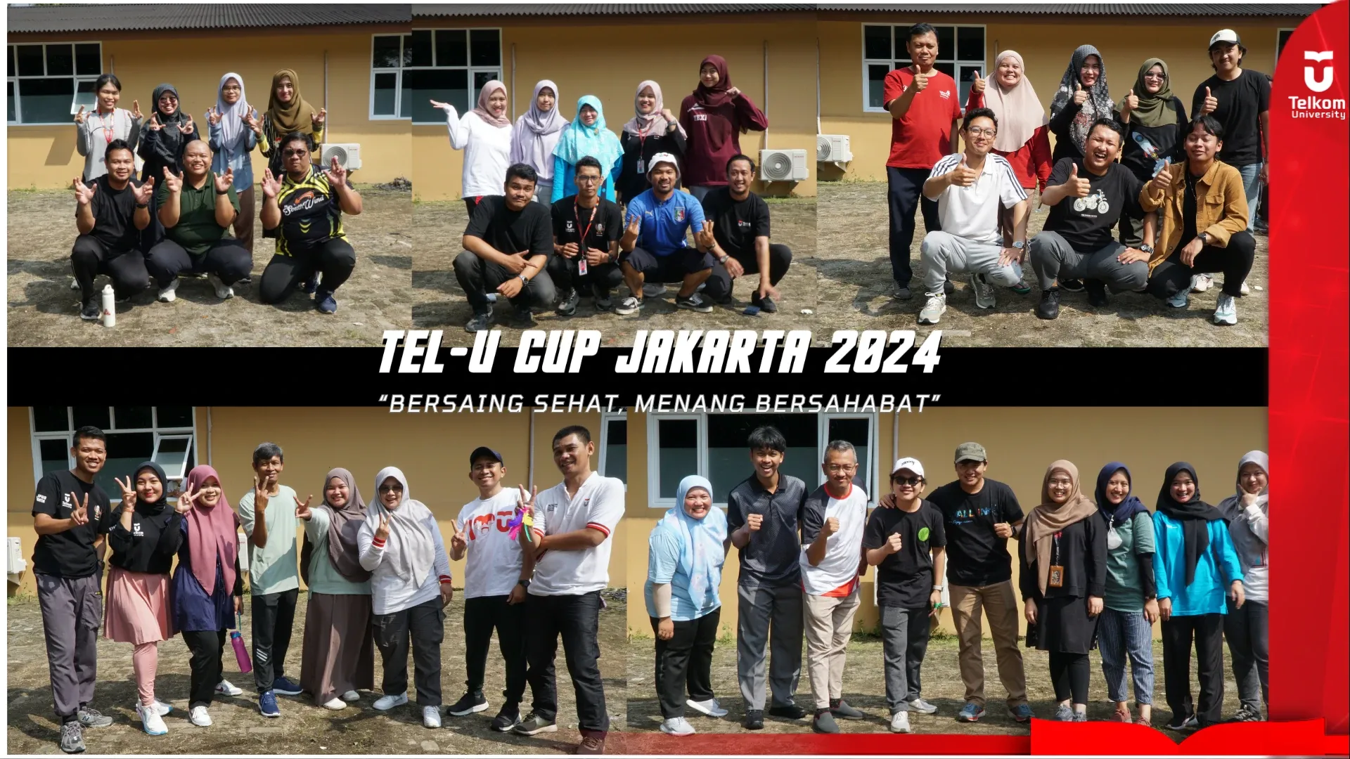 Compete Healthily, Win Friendly. KickOff Tel-U Cup Jakarta 2024