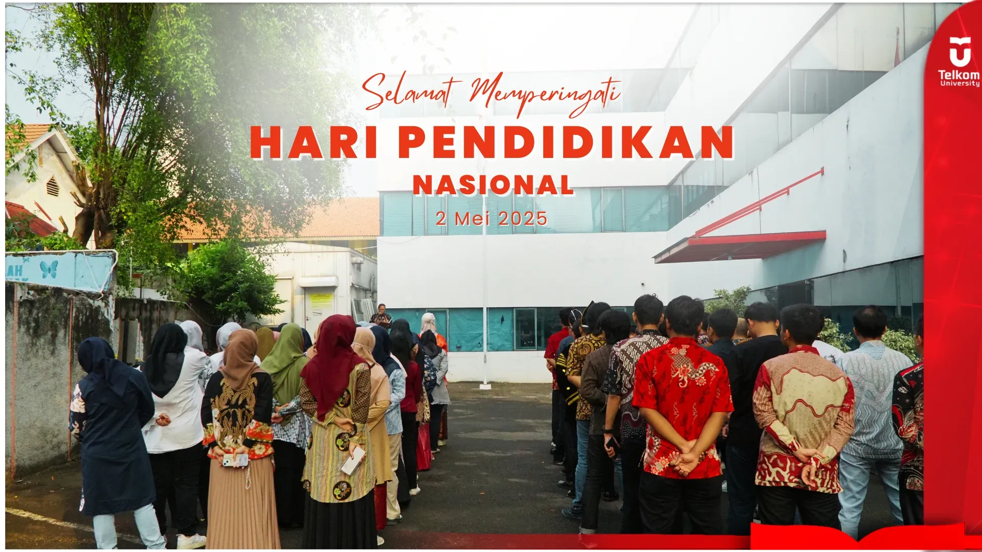 Tel-U Jakarta Gelar Upacara Hari Pendidikan Nasional 2025