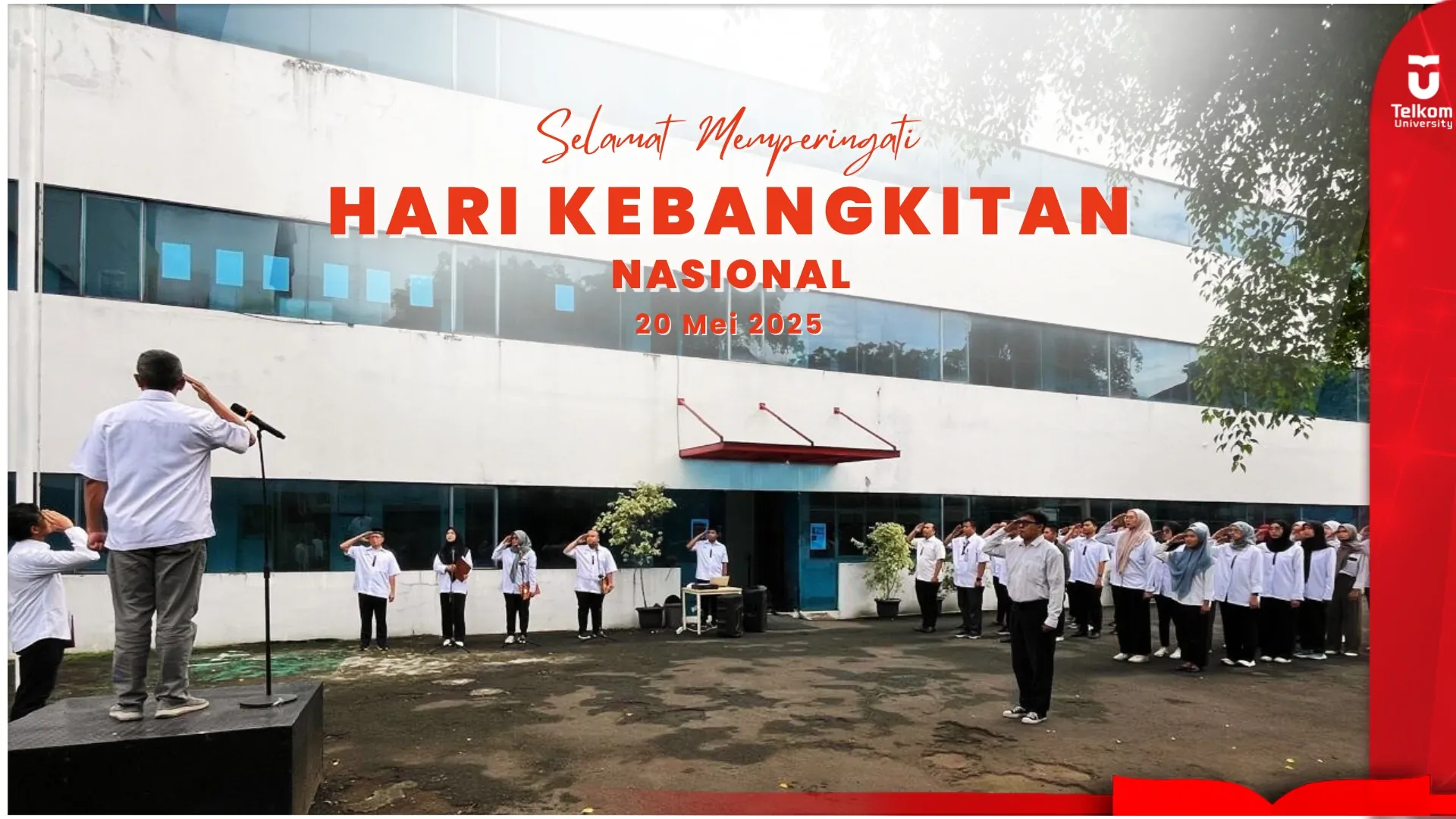 Gelar Upacara Hari Kebangkitan Nasional, Tel-U Jakarta Turut…