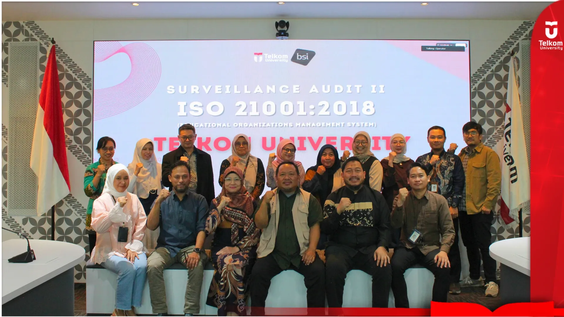 Jaga Mutu Internasional, TUNC Direkomendasikan Tetap Tersertifikasi ISO 21001:2018